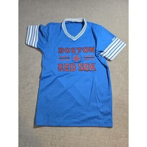 Vintage 80s-90s Boston Red Sox MLB Baseball Jersey BIKE Blue Size Medium